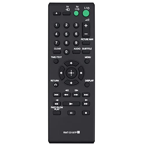 RMTD197P RMTD197A Replacement Remote for Sony CD DVD Player DVPSR120