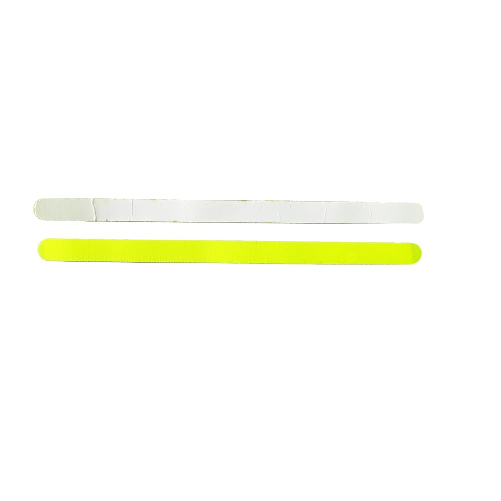 Gloperti Tennis Ball Pick Up Tape-Tennis Ball Collector Velcro Tape for Tennis,Paddel,Beach Tennis Racket Yellow Colour Pack of Three