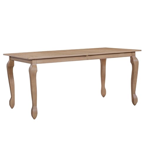 Christopher Knight Home Shawen Extendable Dining Table Set for 6, Expandable Kitchen Table and Dining Chairs Set of 6, Solid Wood Dining Room Table Set for 6, Beige+Natural Brown by Christopher Knight Home - Used condition - Image 5