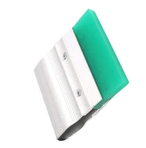 TOOLDO Aluminium Silk Screen Printing Squeegee Aluminium Handle Rubber Blade Scraper for Screen Printing 10cm V-cut Blade