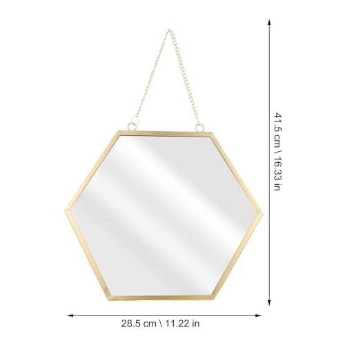 Miroir hexagonal Alipis pour illuminer une chambre à coucher - 5