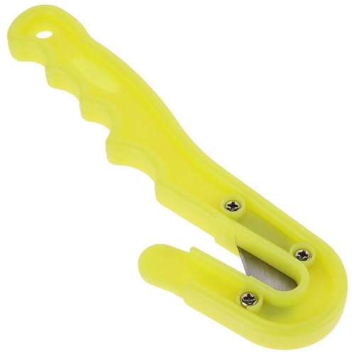 DECOMELODY Tagliafili Subacqueo Portatile Giallo, Cutter da Snorkeling Compatto Lama Affilata per Taglio Lenze e Corde, Utensile da Taglio per Immersioni e Salvataggio Sport Acquatici
