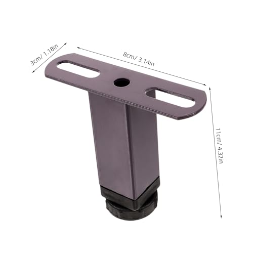 HOLIDYOYO 4pcs Adjustable Bed Support Legs Metal Center Support for Bed Frame Stabilizer Height Adjustable Floor Mats for Stability and