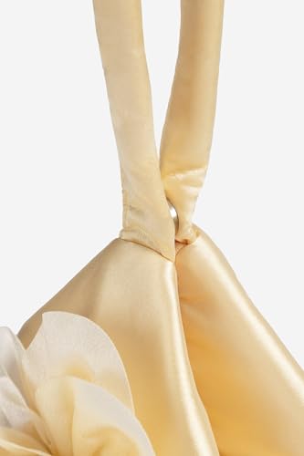 Image of BABEYOND Clutch Purses for Women - Evening Bags Flower Satin Handbag Classy Wristlet Purse for Party Daily Wedding