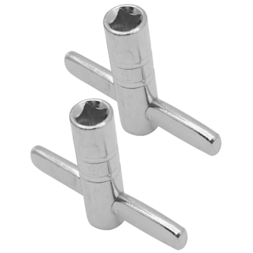 Hemoton Snare Drum Accessories 2-piece Metal Drum Tuning Keys Drum Wrenches for Easy Drum Tuning Professional Drum Tuning Tools Random Style