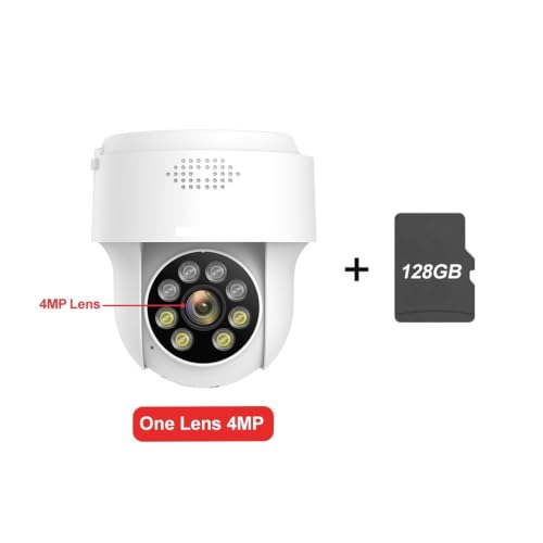 Cámara de vigilancia WiFi para exterior con visión nocturna a todo color y 128G 2