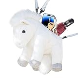 可愛い動物のバックパック - 馬型 リュックサック | キッズ プラッシュ リュック,子供 男の子 女の子 息子 娘 保育園 幼稚園 デイケア 旅行 ピクニック 週末旅行 向け