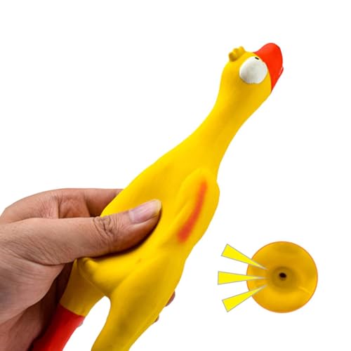 Fzaqwen Screaming Duck Latex Hundespielzeug Quietscher Kauspielzeug Interaktives Geräuschspiel für Kinder Familien für Gartenspiele Strandspiele-6