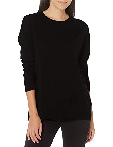 Pendleton Women's Merino Crew Neck Sweater, Black, LG