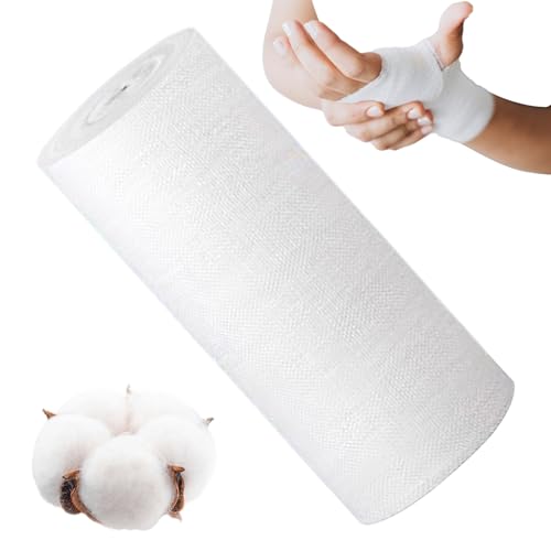 YNPQTDS Rollo de Gasa | Vendas de Gasa Enrollada - Suministros de Protección y Cuidado para Hombre y Mujer en Senderismo Camping Hospital Deportes