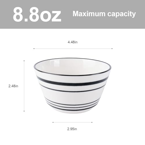 Ramekins Set of 6, 15oz Creme Brulee Dish Set, Small Ramekins in Colourful for Porcelain Creme Brulee Souffle with Covers, Ceramic Custard Cups for Baking, Dishwasher and Oven Safe - Image 3