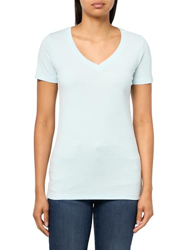 T-Shirt col V femme Eddie Bauer t-shirt respirant bleu pâle X