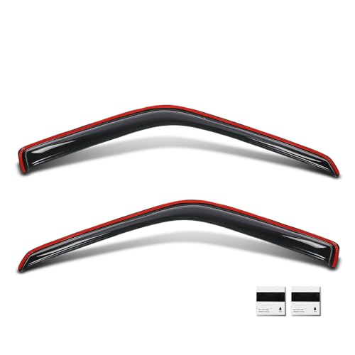 Image of PIT66 in-Channel Ventvisor Window Deflectors & Sun Visors Interior Sun Visor 2 Pcs Fit Nissan Pathfinder 1987-1990 Fit Nissan Pickup 2-Door Regular Cab 1987-1997 Smoke