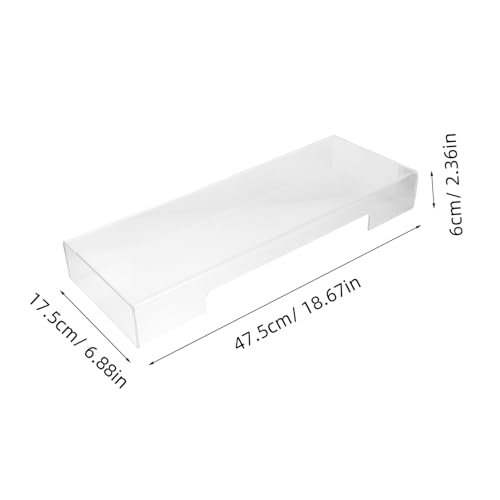 Protector de teclado de acrílico blanco que reduce la limpieza y evita suciedad 2