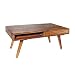 Produktbild Invicta Interior Handgearbeiteter Couchtisch Retro 100cm Sheesham mit 2 Schubladen Wohnzimmertisch Tisch