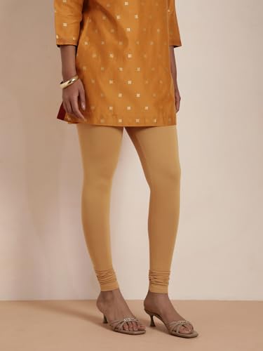 Image of TWIN BIRDS Tailored Cut and Classic Fit Super Stretchable Elastane Fabric Churidar Leggings for Women