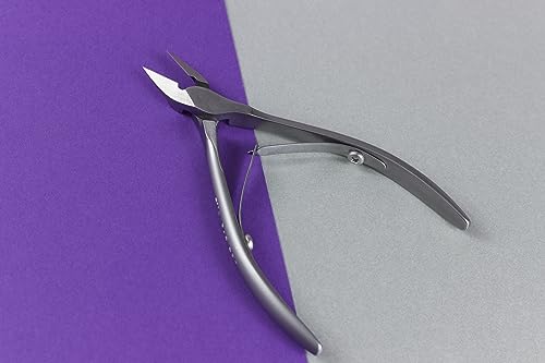 Natury Nails STALEKS PRO 14 mm Stainless Steel Nail Pliers for Precise Pedicures, Silver - Image 4