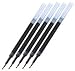 Pentel Energel Liquid Gel Pens Refills-0.5mm- Fine Line, Black Ink-value set of 5