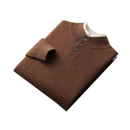 Mens Percent 100 Percent Cashmere Pullover Thick Warm Fake 2 PCS Sweater Winter Casual Knitwear Jumper Tops