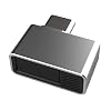 Mini USB Fingerprint Reader for Windows 7/10/11, Biometric Login Device, Type-C Fingerprint Scanner, Zinc Alloy PC, Silver, TR U9 Model