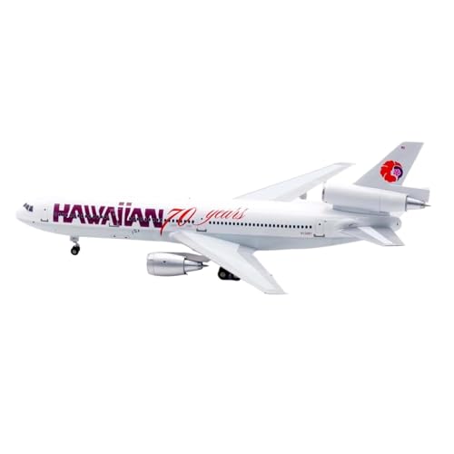 Modelo de avión de Metal Modelo Coleccionable En Aleación Escala 1:200 del Avión A Reacción Mcdonnell Douglas DC-10-30 De Hawaiian Airlines,Modelo N12061 Single Plane