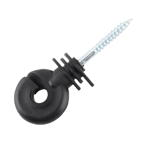 Aislador de tornillo para cerca eléctrica en praderas y postes de madera pack de 100 unidades