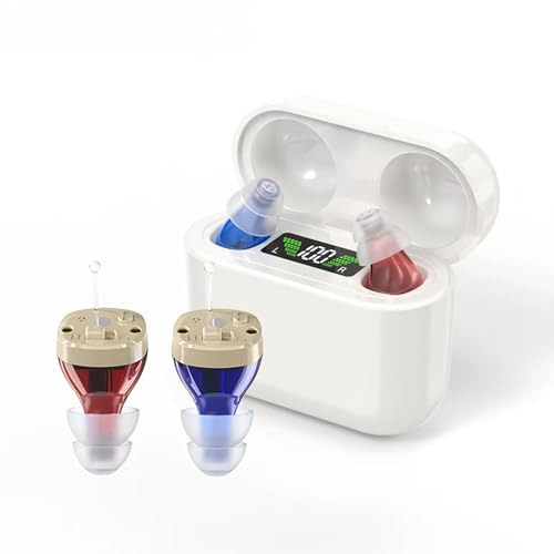 Image of Aika AG-7912 16 Channel CIC Rechargeable Digital Hearing Aid Sound Amplifier Machine for Deaf with Smart LED Display, Technology, Auto Noise Reduction (For Both Ear, with Dry Kit and 1 Year Warranty)