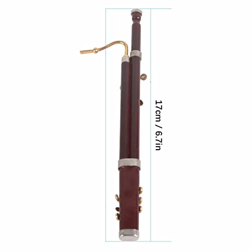 image for Fdit Miniature Bassoon Model Western Musical Instrument Model Decorati