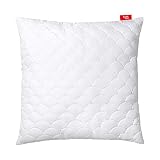 Gestepptes Premium Kissen 80x80 cm SOFTIMI - Antiallergisch - Anti-Milben - Geruchlos sofort verwendbar - Mit Härteeinstellung (80x80 cm)