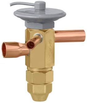 Sporlan Val Thermostatic Expansion Valve, Txv, R404a R-404a, 1 2 Ton, 1 4 Odf X 1 2 Odf, Sweat, Low Temperature, Inches Efse1 2zp