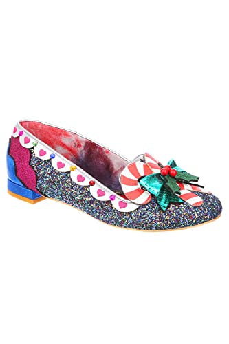 Image of Irregular Choice Yule Love This Party Fashion Shoe, Q421 Navy Multi A, EUR 42 (UK 8)