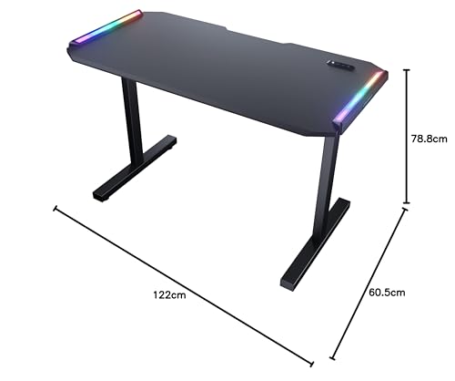 Image of COUGAR DEIMUS 120, Functional, and Stylish Gaming Desk with Convenient and Ergonomic Designs and Glorious RGB Lightening