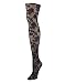 Natori Women's Asya Rose Nylon Fashion Tights Black Small/Medium