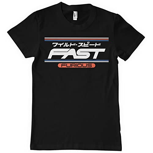 T-Shirt JPN Fast & Furious Homme Coton Noir Collection Voiture