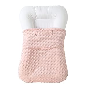 Newborn Baby Lounger with Premium Minky Baby Lounger Cover, 29 x 17 x 4 inches Infant Padded Lounger Infant Floor Seat…