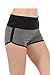 EttelLut Athletic Curves Trimming Hot Yoga Shorts: booty shorts HGRAY/Blk M