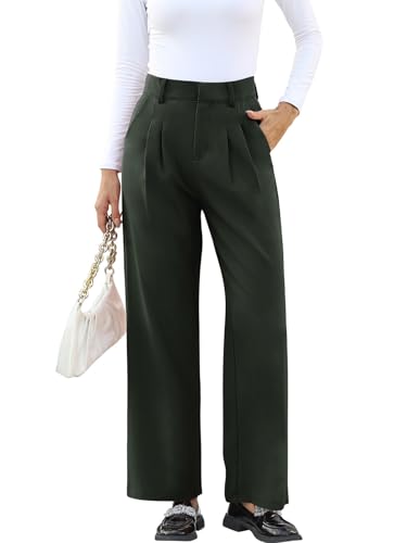 Image of NIMIN High Waisted Work Pants for Women Business Casual Outfits 2026 Office Dress Pants Trousers with Pockets