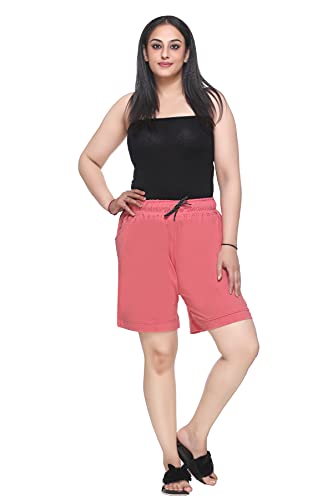 Image of CUPID Women Plain Comfortable Barmunda,Shorts for Sports, Yoga, Daily Use Gym, Night Wear, Casual Wear for Ladies