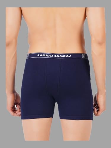 Image of RAMRAJ COTTON Men Cotton Trunks - Multicolor| Outer Elastic Waistband With Double Side Pockets