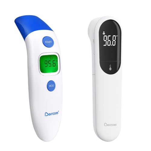 Berrcom Forehead & Ear Thermometer Bundle – Adults & Kids