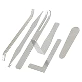 BESPORTBLE Kit de Reparación para Saxofón y Herramientas Duraderas de Inoxidable Preciso de Cubiertas de Tecla Accesorio Portátil para Instrumentos de Viento de Color Plateado