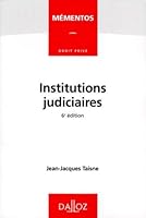 INSTITUTIONS JUDICIAIRES. 6ème édition 1998 2247031722 Book Cover