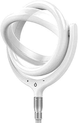 Selfie Ring Light with Stand, Dimmable Scrivania Trucco ANELLO LUCE PER TIKTOK/YouTube/Fotografia Vlogging/Vlogging/Live Streaming, LED Ring Light Compatibile con iPhone Android Laptop