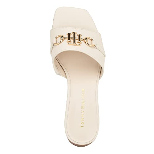 Tommy Hilfiger Women's Pippe Heeled Sandal, Chic Cream 150, 8 #TOP4