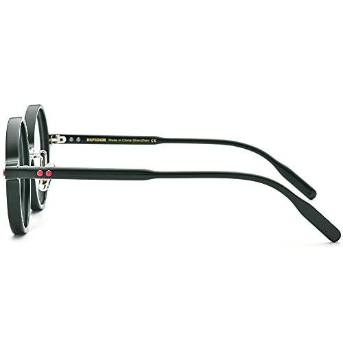 HEPIDEM Acetate Men Vintage Round Optical Glasses Frame Spectacles Optical Eyeglasses Zolman