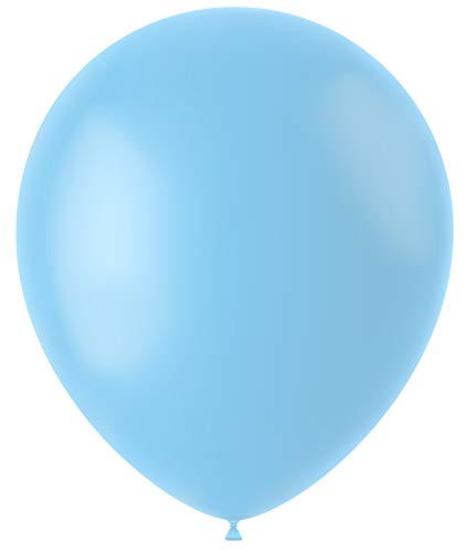 Globos powder blue mate de latex premium Folat para decoraciones sofisticadas de boda