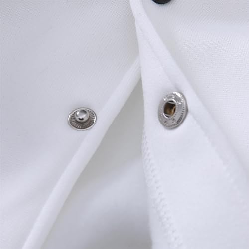 Image of Kids Baseball Jackets Boys Girls Fit Varsity Jacket Casual Lightweight Plain Button Cardigan School Coat