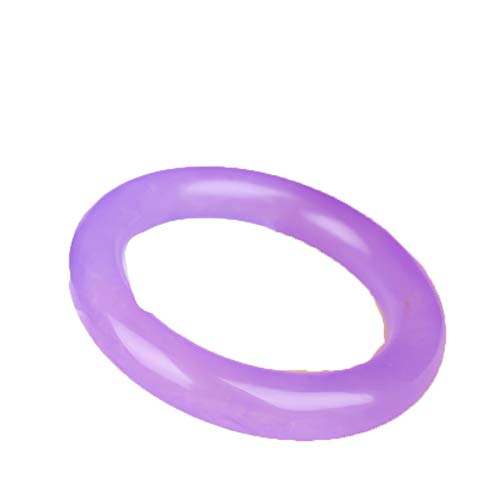 Bracelet calcédoine violette femme en agate naturelle véritable mode