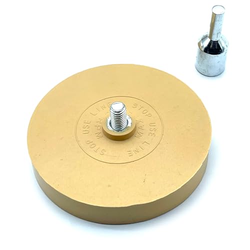 S-NET ゴムトレーサー 簡単 接着剤 剥がし プロ 用途 88mm 電動ドリル 対応 車検シール 除去 車体 保護 クリーニング SN-367-SH 1個