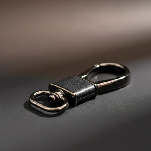 Image of THE MEN THING - Stylish Multicolor Stainless Steel Keychain for Men & Boys (ROYAL GRIP - Gunmetal Black)